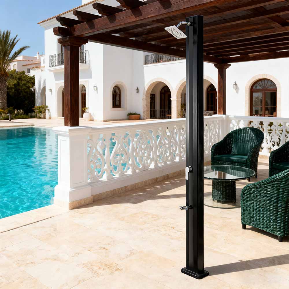 LY30L02 Ducha Solar Exterior con Cabezal de Lluvia y Soporte de Palanca Única Ver más