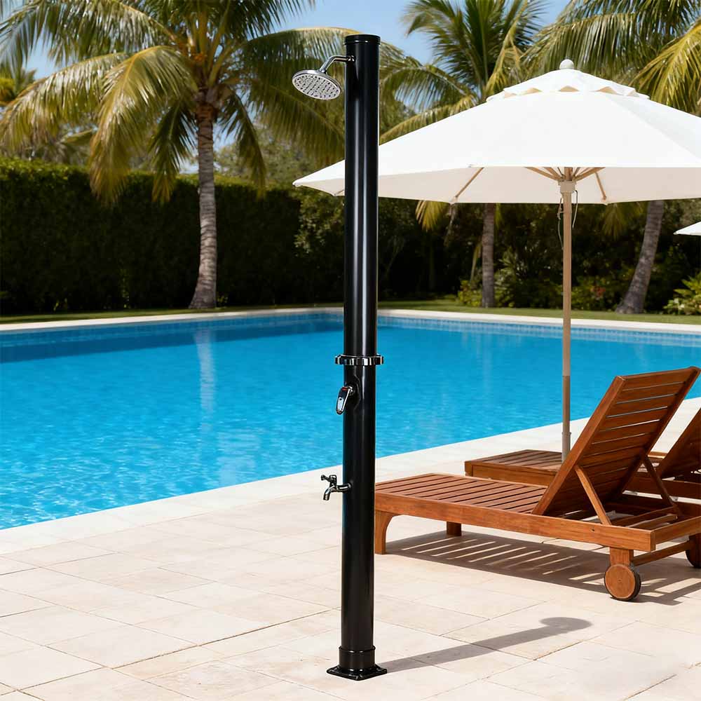 LY18L01 Ducha Solar Exterior de Columna de PVC con Base de 18L 