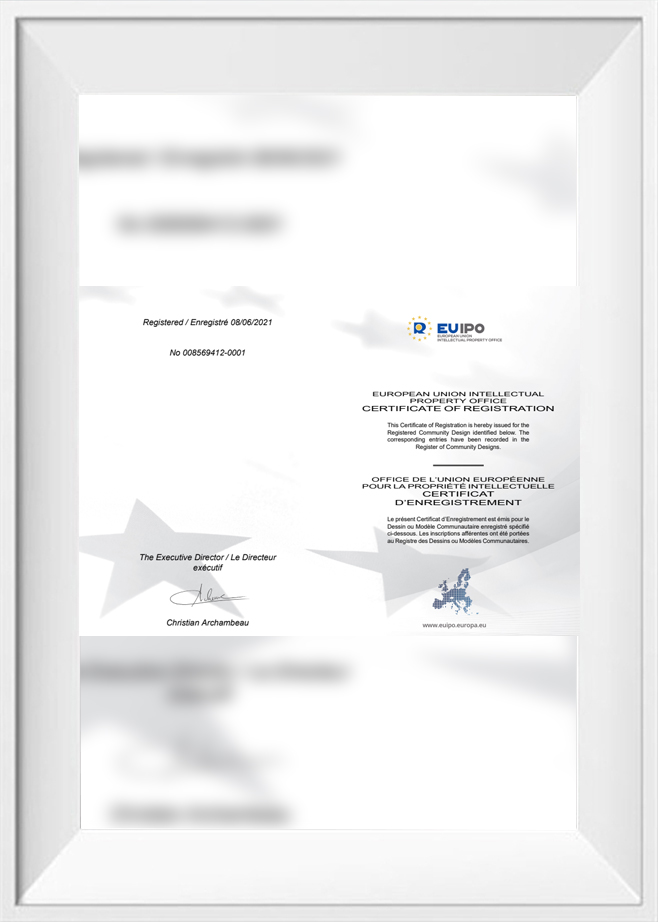 Certificado de diseño de la UE