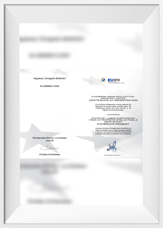 Certificado de diseño de la UE